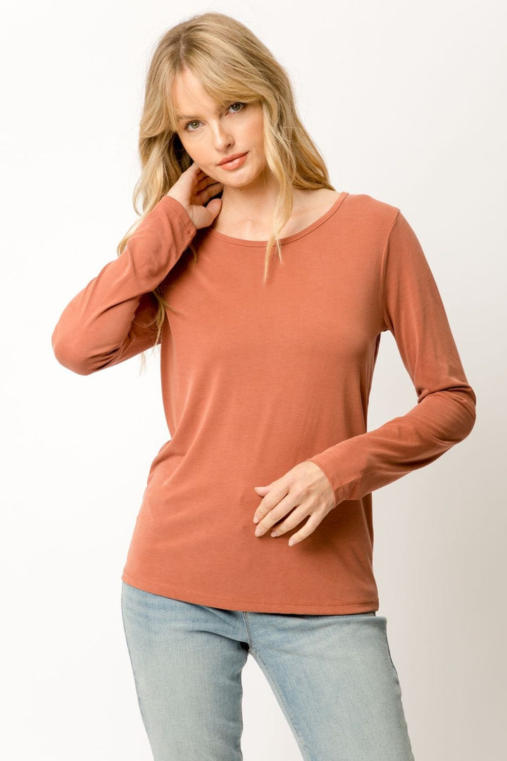 Cupro Modal Slim Top