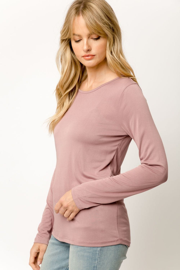 Cupro Modal Slim Top