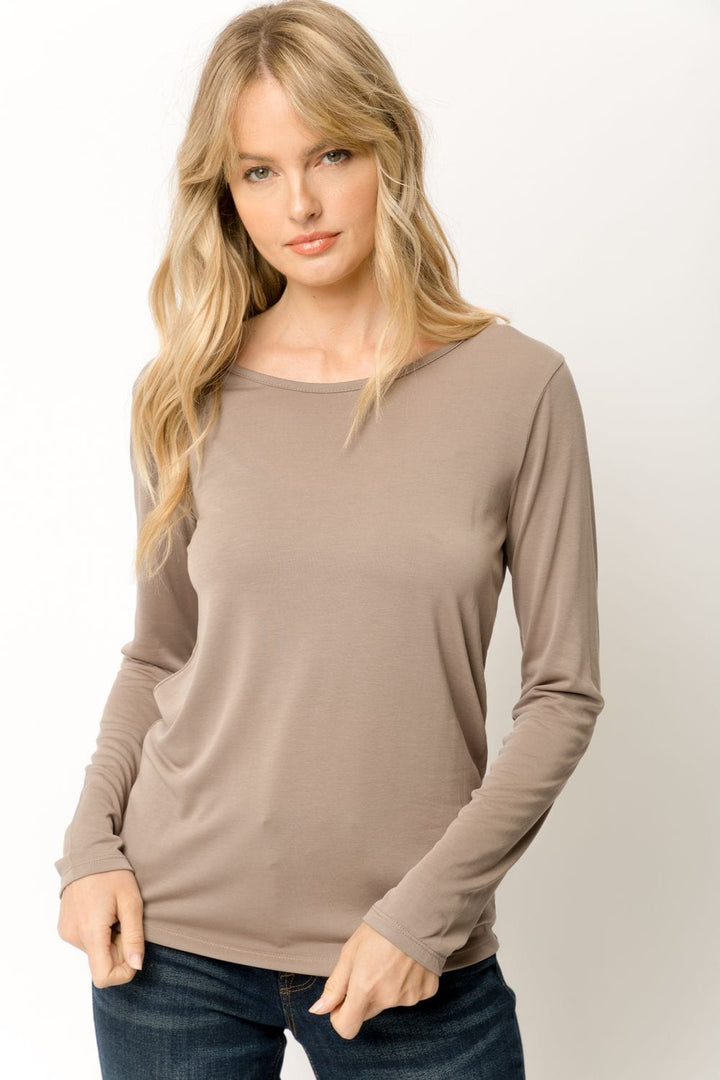 Cupro Modal Slim Top