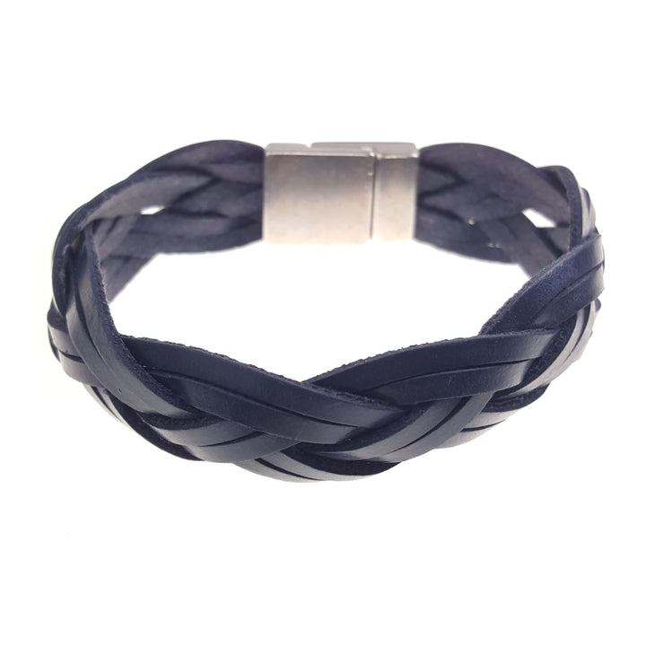 Genuine Leather Large Braided Bracelet