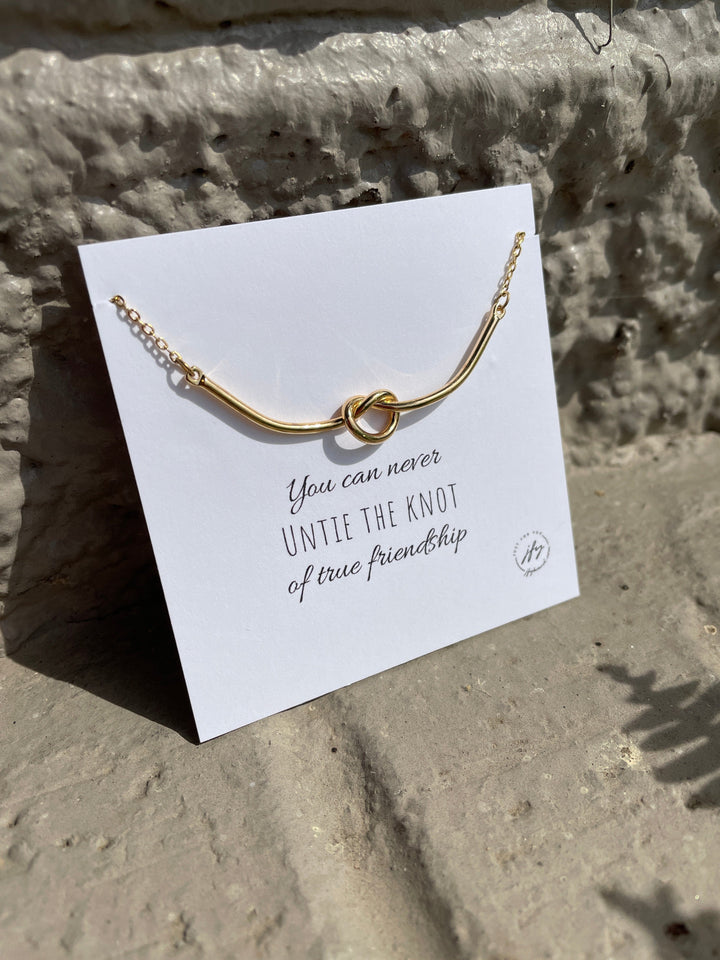 Gold Knot Necklace