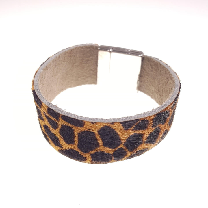 Handmade Animal Print Leather Cuff Bracelets