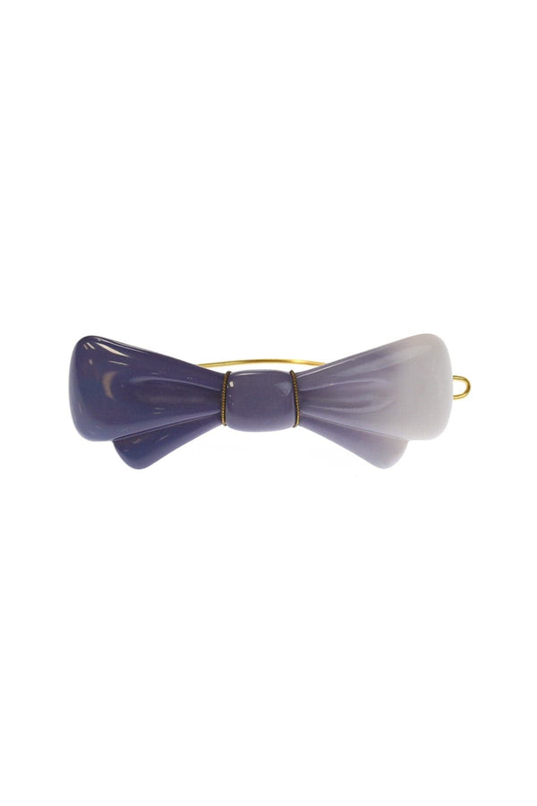 Italian Ombré Bow Hair Barrette with Tige Boule