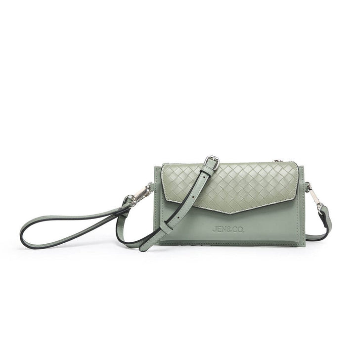 Jen & Co Elle Wallet Crossbody with Woven Accents