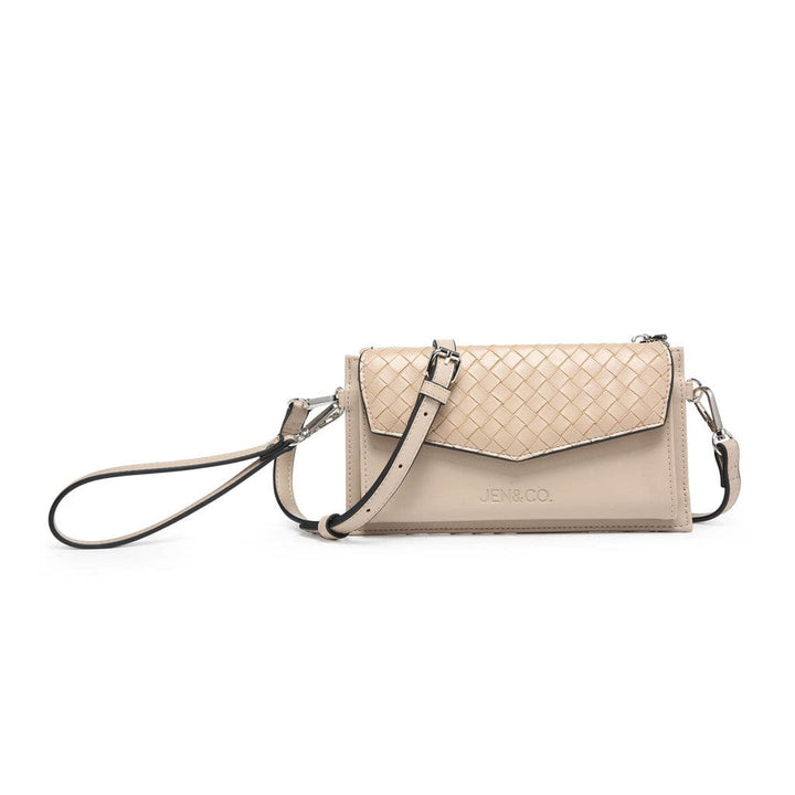 Jen & Co Elle Wallet Crossbody with Woven Accents