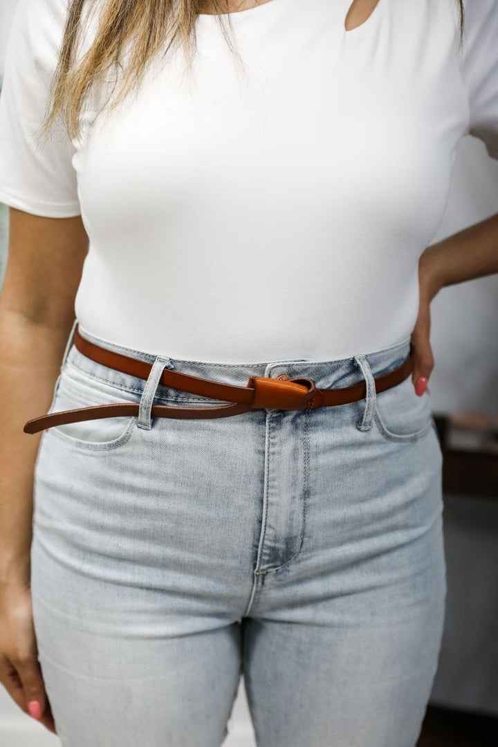 LEATHER FOLD OVER BELT