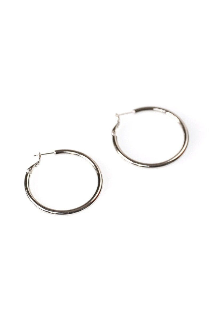 Metal Closed Hoop Earring