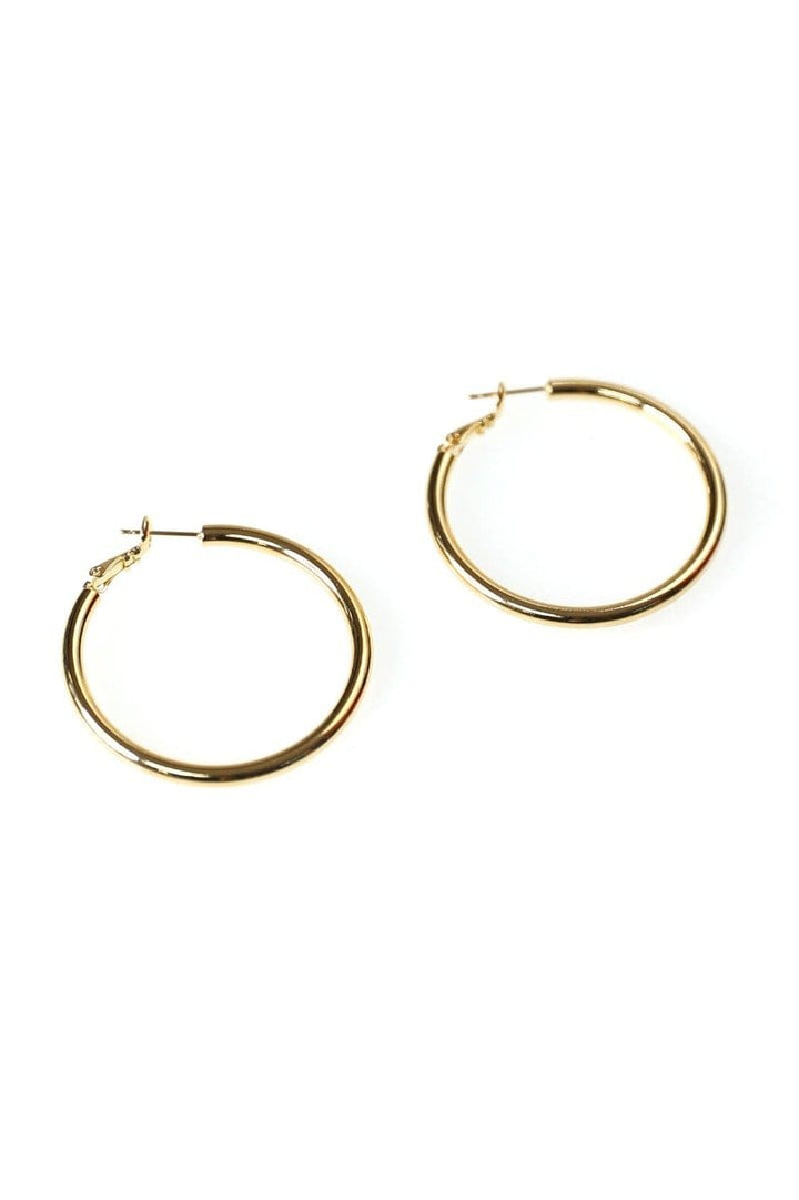 Metal Closed Hoop Earring