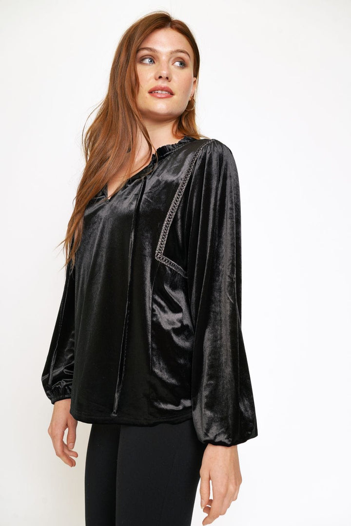 Mystree Velvet Blouse