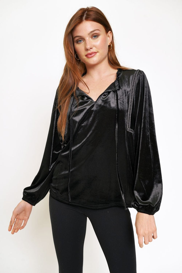 Mystree Velvet Blouse