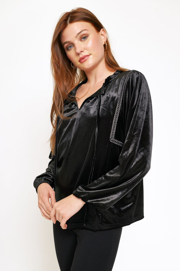 Mystree Velvet Blouse