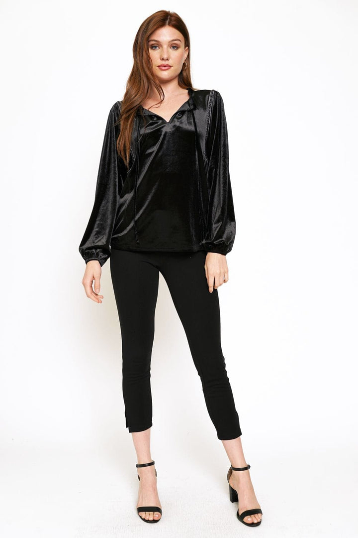 Mystree Velvet Blouse