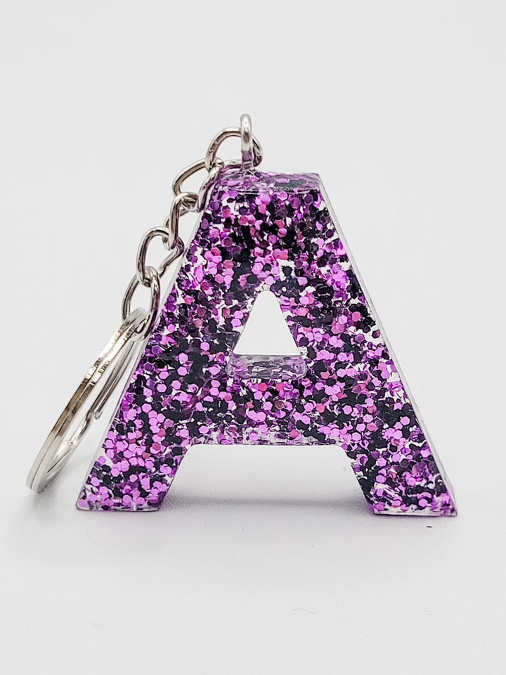 Personalized Handmade Resin Letter Keychain