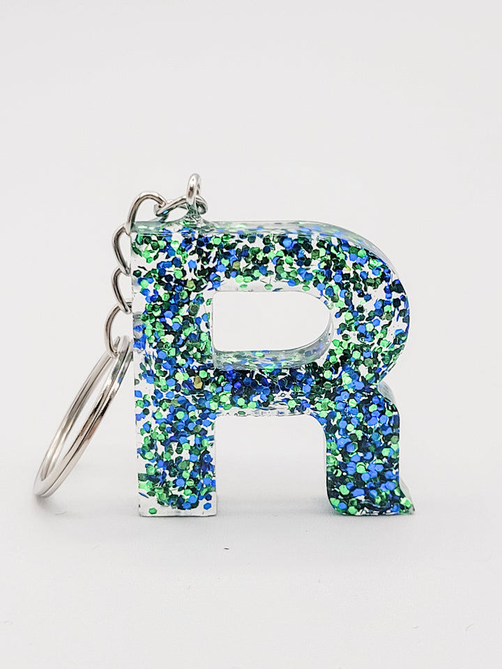 Personalized Handmade Resin Letter Keychain