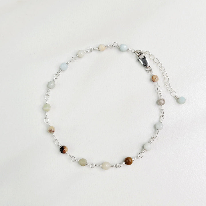 Rejoice Bracelet with Amazonite and Jasper Gemstones