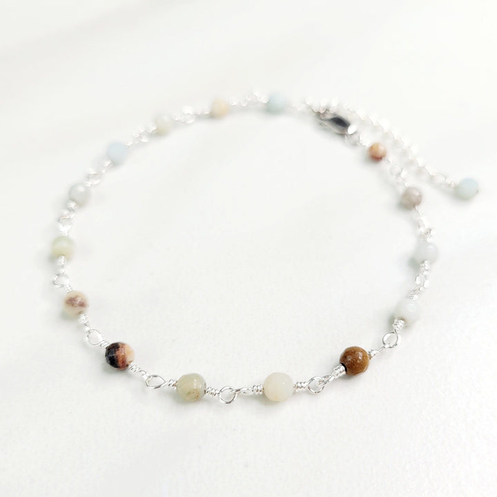 Rejoice Bracelet with Amazonite and Jasper Gemstones