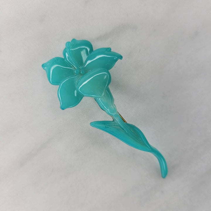 Retro Buch and Deichmann Lotus Pin Brooch