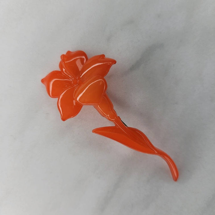 Retro Buch and Deichmann Lotus Pin Brooch