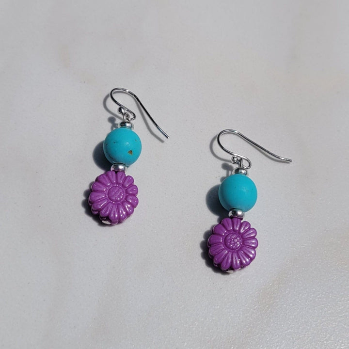 Vintage Handmade Turquoise Earrings