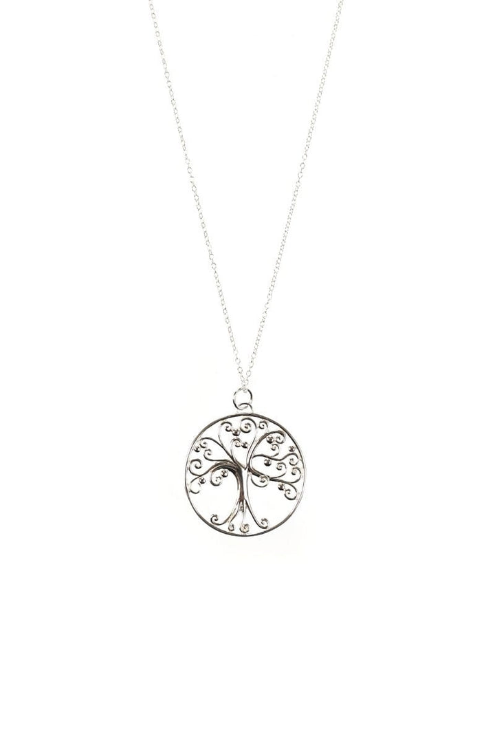 Sterling Silver Medium Tree of Life Pendant Necklace