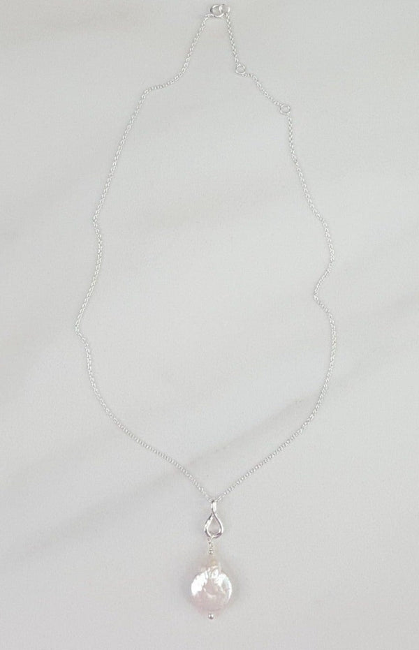 Sterling Silver Necklace with Fresh Water Pearls