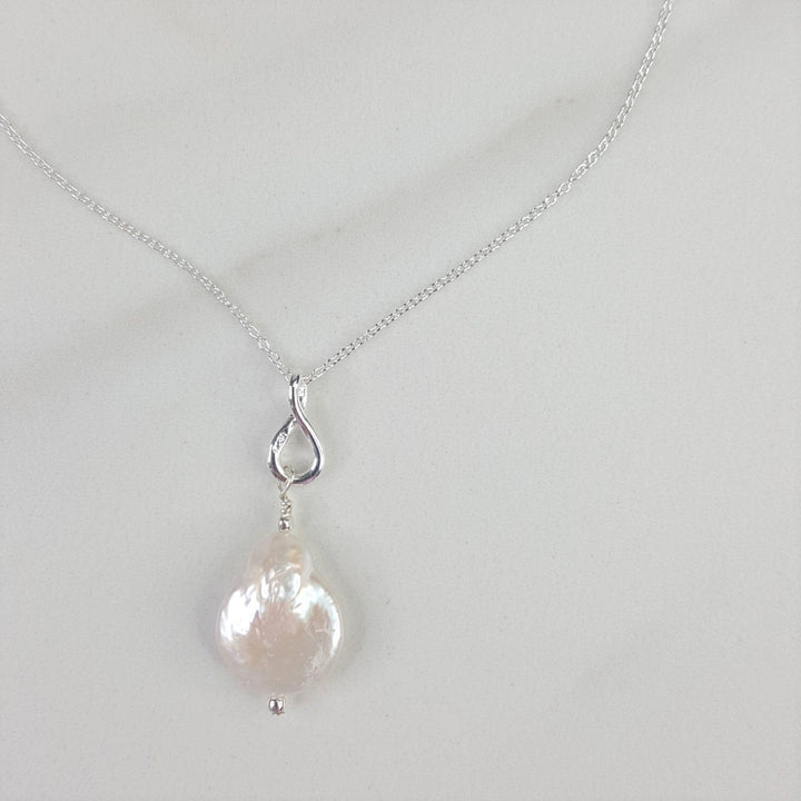 Sterling Silver Necklace with Fresh Water Pearls