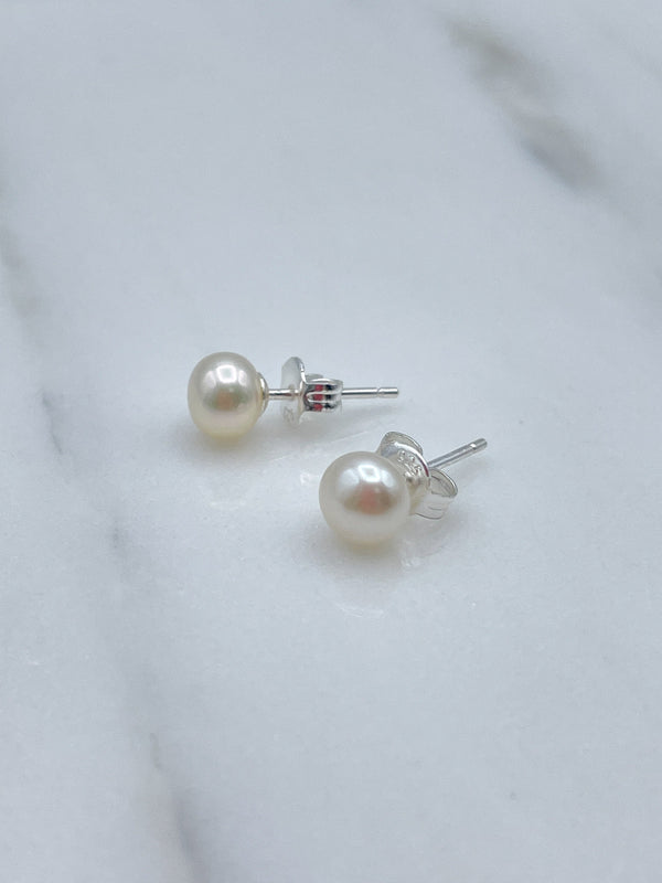 6mm Pearl Studs