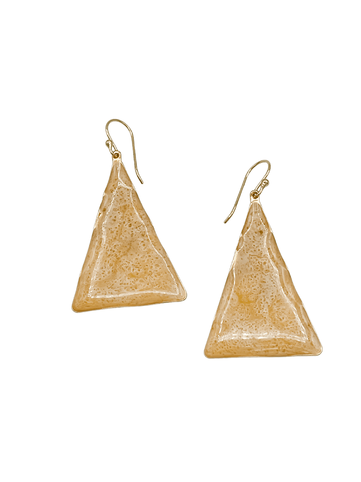 Triangle Ripple Dangle Earrings