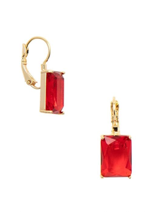 Zenzii Crystal Drop Earring with 18K Gold-Plated Accents