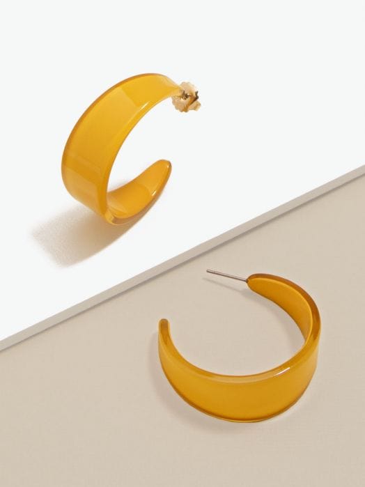 Zenzii Open Hoop Earring Composed of Lightweight Resin