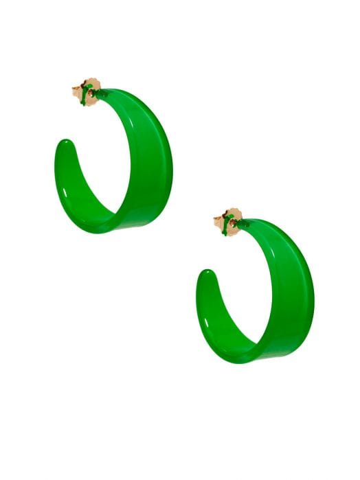 Zenzii Open Hoop Earring Composed of Lightweight Resin