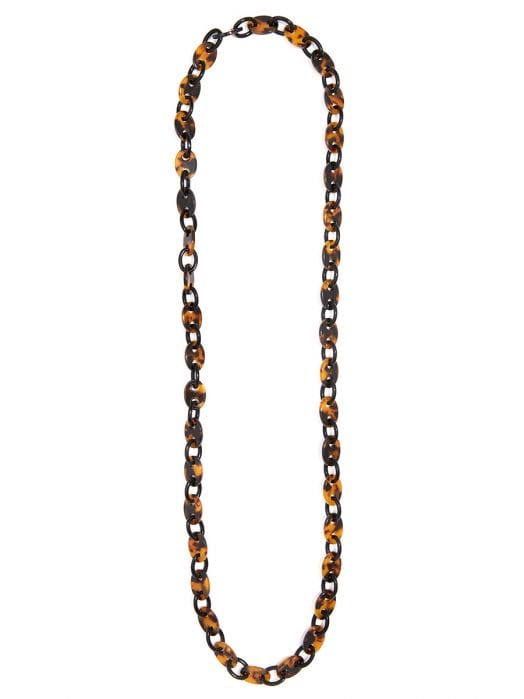 Zenzii Women's Long Necklace Made of Acetate Mariner Links